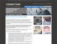 Tablet Screenshot of connectionzpcrepair.com